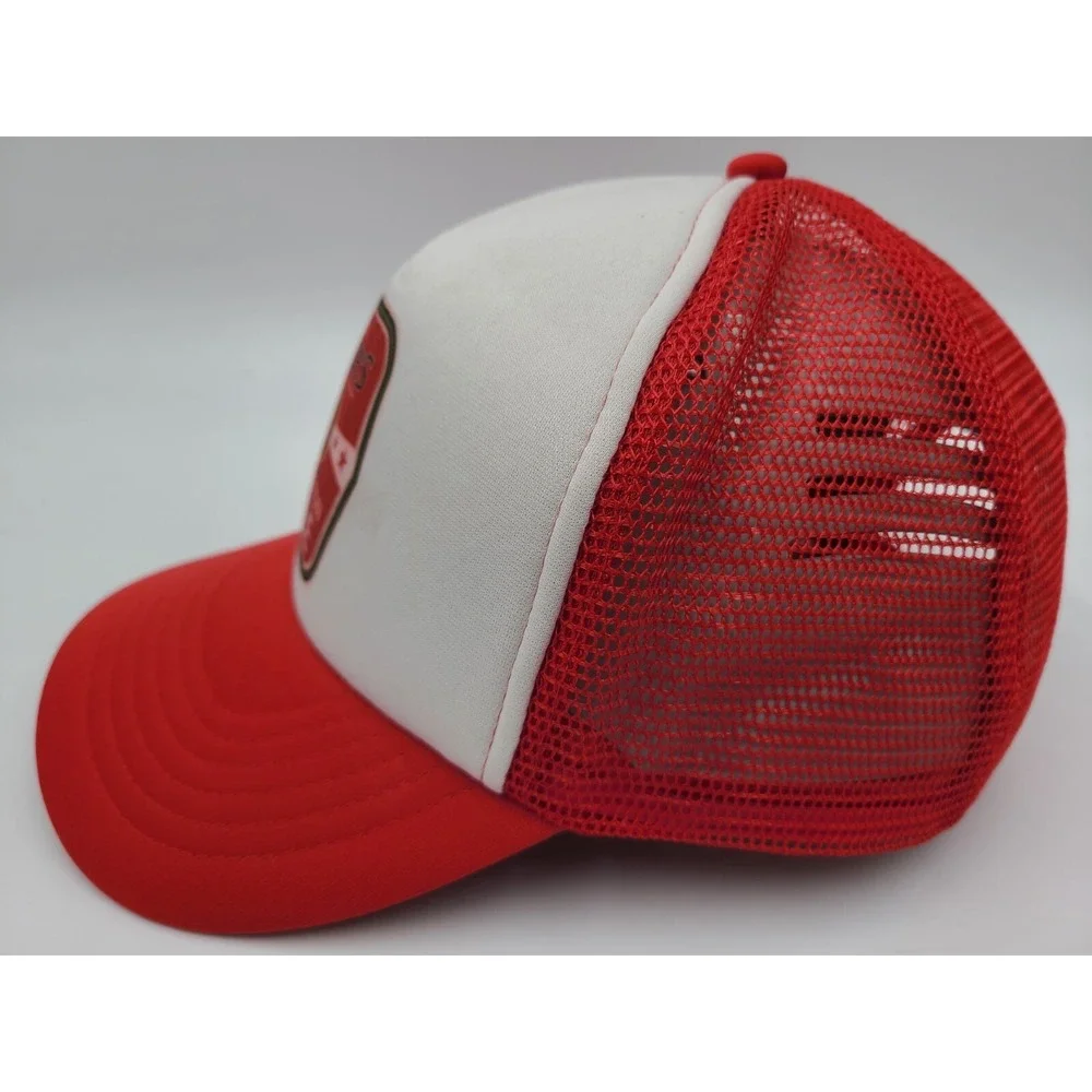 JP Wisers‎ Washington Apple Canadian Whiskey Mesh Trucker Snapback Hat Cap Red